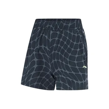 LINING Running Collection Casual Shorts Women's Black All Over Print