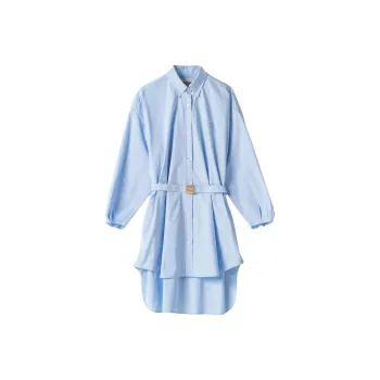MIU MIU Long Sleeved Poplin Shirt Dress
