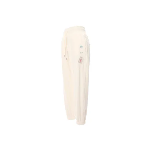 Nike x Naomi Osaka Knitted Sports Pants Women's Light Ivory White