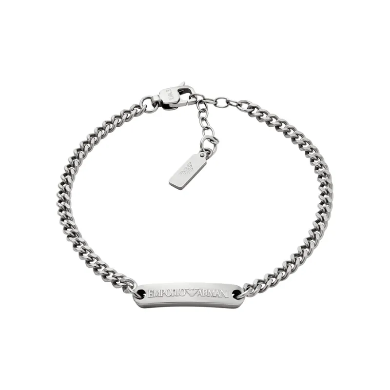 EMPORIO ARMANI Stainless Steel Bracelets Men's Silver-0