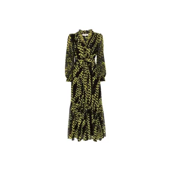Diane Von Furstenberg Long Sleeved Dress Women's Black