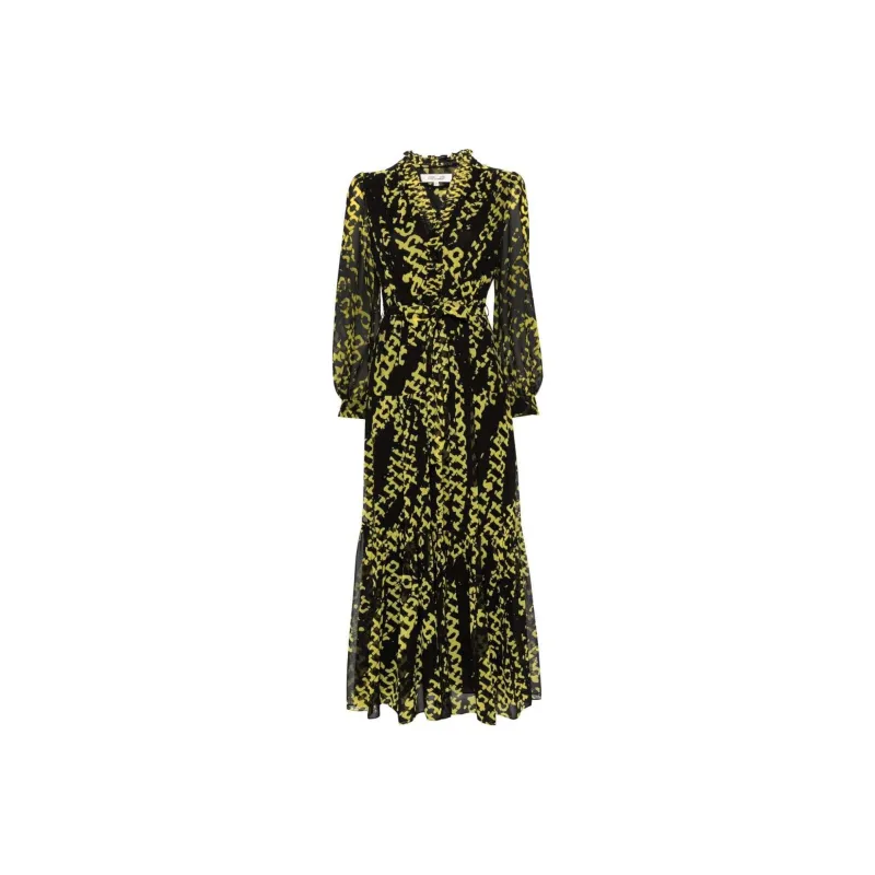 Diane Von Furstenberg Long Sleeved Dress Women's Black-0