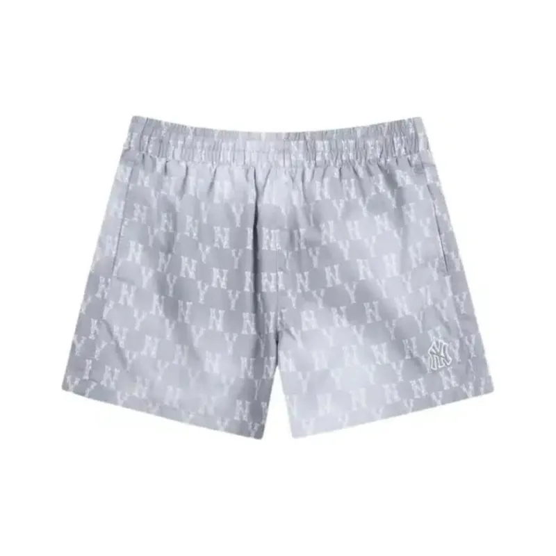 MLB Old Flower Casual Shorts Women's Light Gray-0