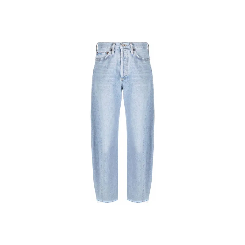 AGOLDE High Waisted Wide Leg Jeans-0