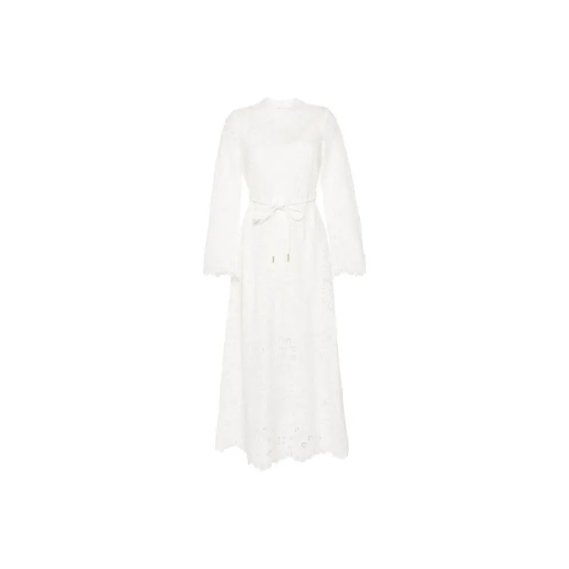 Zimmermann Ottie Broderie Anglaise Midi Dress-0