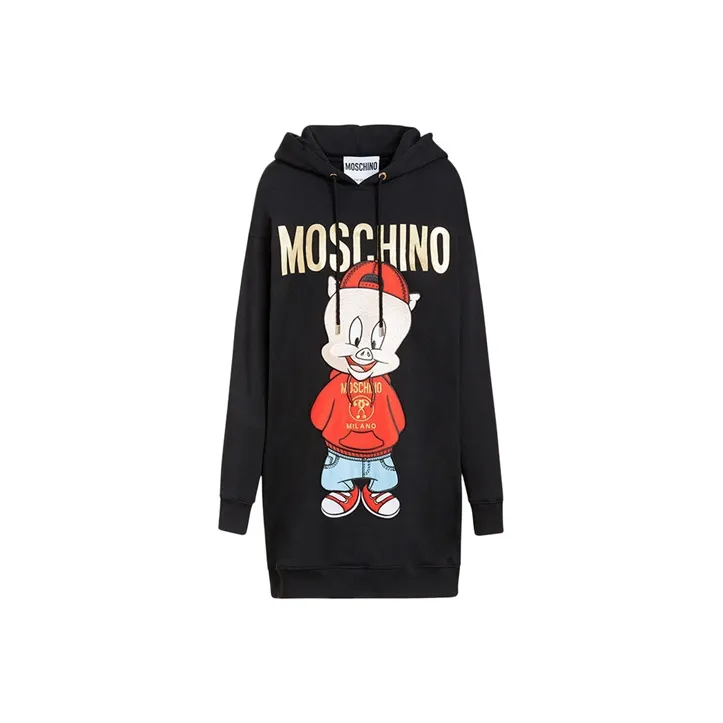 MOSCHINO Long Sleeved Dresses Women's Black-0