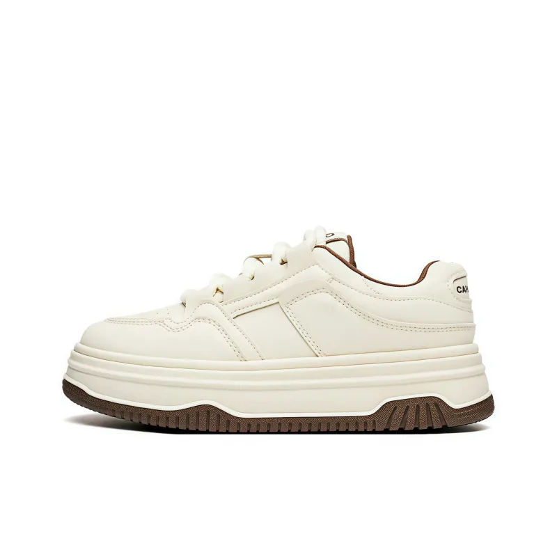 Fawn Miri Slip Resistant Low Top Skateboard Shoes Women's White-2