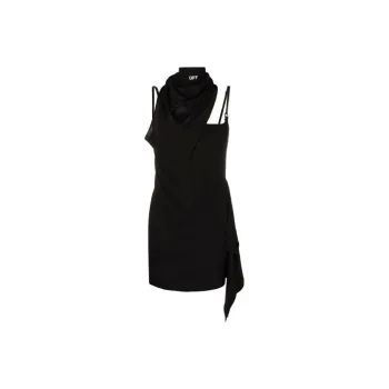 OFF WHITE Scarf Detail Sleeveless Dress