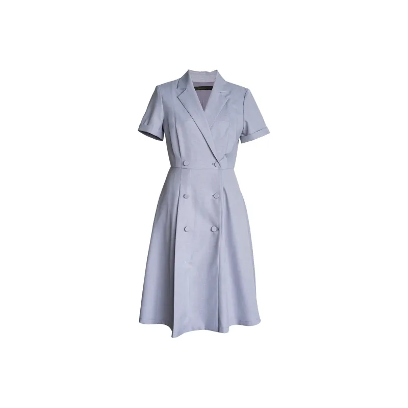 ROEYSHOUSE Short Sleeved Dress Women's Light Purple-0