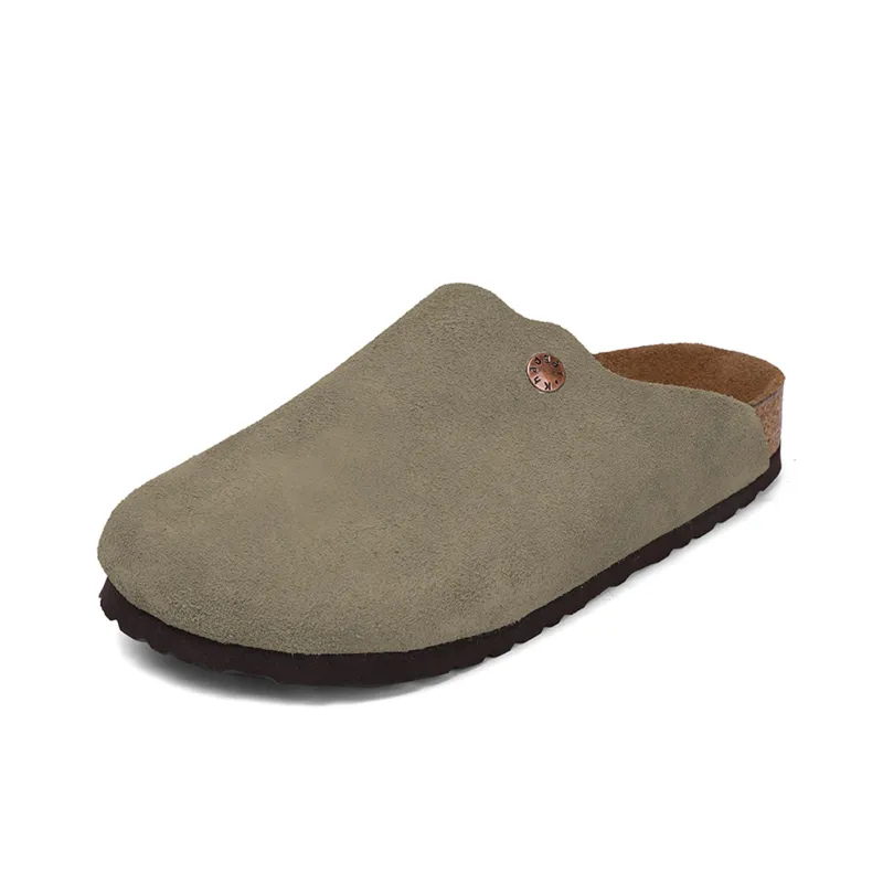 Khadgar EVA Cork Sole Quiet Abrasion Resistant Slip Resistant Closed Toe Slippers Unisex-12