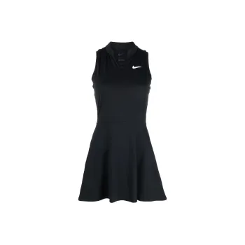 Nike Women's Court Dri FIT Victory Tennis Dress Black/White