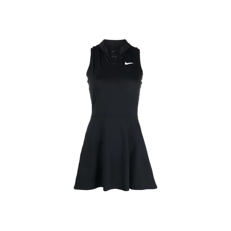Nike Women's Court Dri FIT Victory Tennis Dress Black/White-0