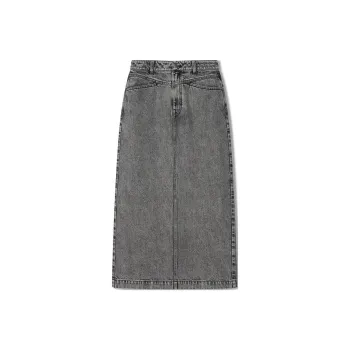 COVERINS Denim Long Skirt Women's Light Gray