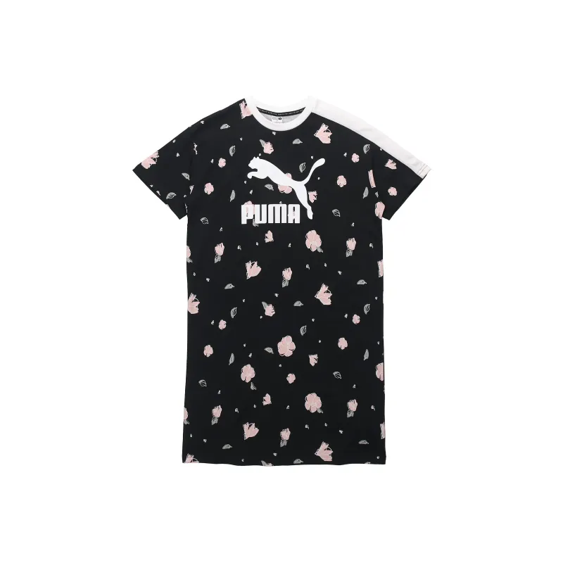 PUMA Short Sleeved Dress Women's Black-0