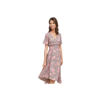 Mapping Short Sleeved Dresses Women's Pink
