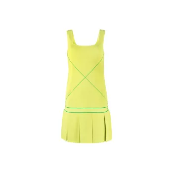 Bottega Veneta Logo Embroidered Sleeveless Tennis Dress
