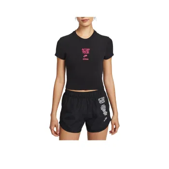 Nike After Dark Tour Women's Slim Short Sleeve Cropped T Shirt