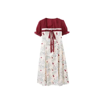 KUNZHUDAXIANG Short Sleeved Dress Women's