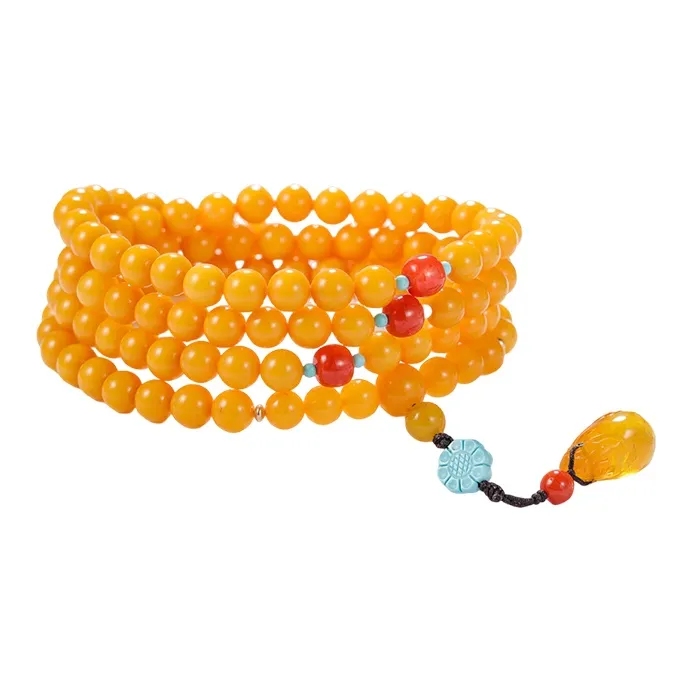 S&A Amber Beeswax Fine Jade Bracelets Women's-0
