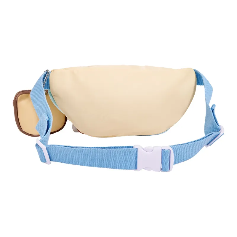 Sound For Life Fabric Sling Bag, Fanny Pack Unisex Khaki/Yellow-6
