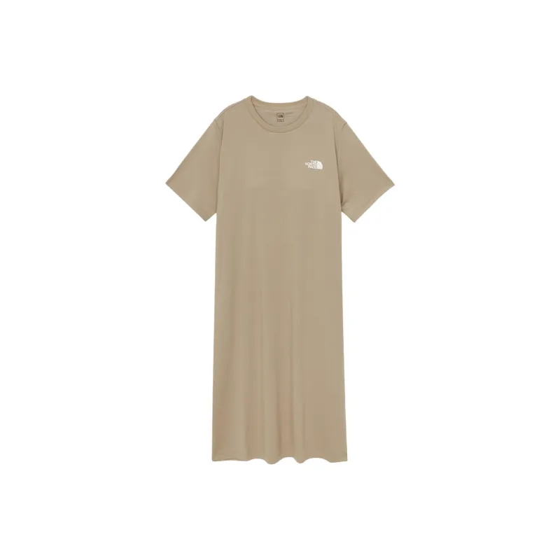 THE NORTH FACE W’S ANY BRA DRESS Short-Sleeved Dresses Women's Ecru-0