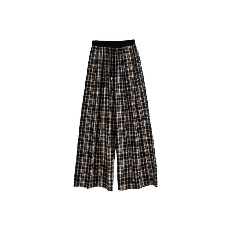 Fuccykee Casual Pants Women's Plaid-0