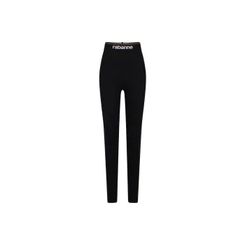 Paco Rabanne Logo Waistband Stretch Leggings