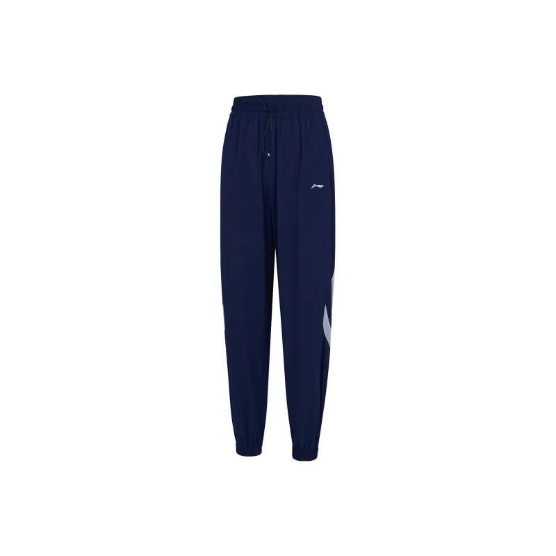 LINING Fitness Series Knitted Sweatpants Women's Dark Ship Blue-0