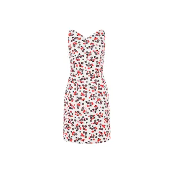 MOSCHINO Floral print Pussy bow Collar Top
