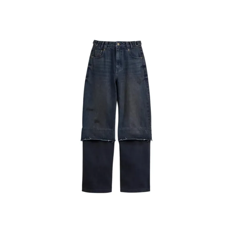 COACH FW24 Jeans Women's Navy Blue-0