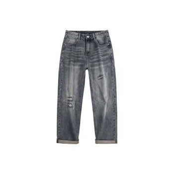 YINLEI Jeans Men Blue Gray