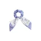 Blue Floral Ribbon Hair Tie