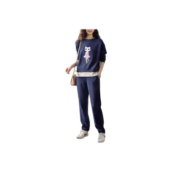 Wbwq Sweatshirt Set Women's Navy Blue