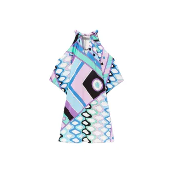 EMILIO PUCCI Vivara print Cold shoulder Dress