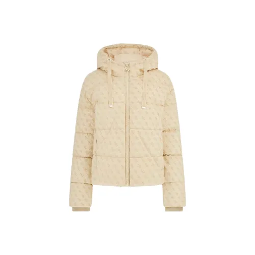 GUESS Puffer Jacket Women's Beige