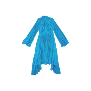 Balenciaga Red Carpet SS22 Long-Sleeved Dresses Women's Blue