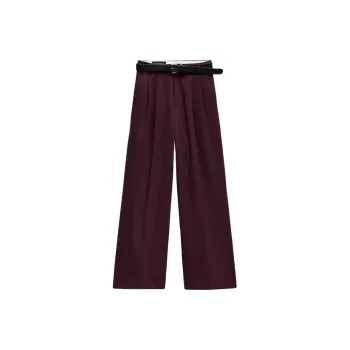 ZARA Casual Pants Women's Dark Red