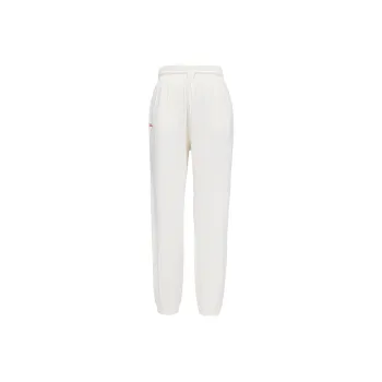 Anta x Kirsh Knitted Sports Pants Women's Ivory White