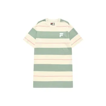 FILA FUSION TOKYO STUDIO Short Sleeved Dresses Women's Rock Gray Green