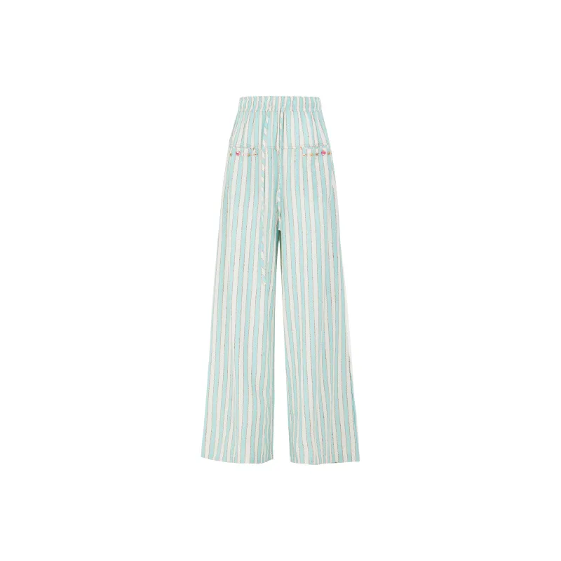 Kazakhstan Casual Pants Women's Lake Green-0