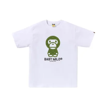 A BATHING APE Splinter Camo Baby Milo Tee