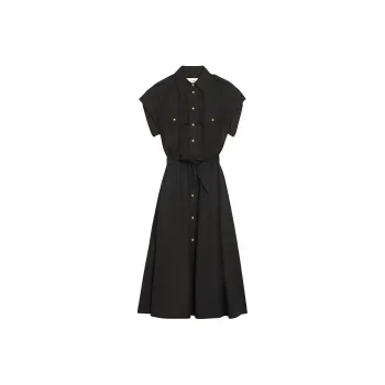 CELINE Short Sleeved Dresses Women's Black