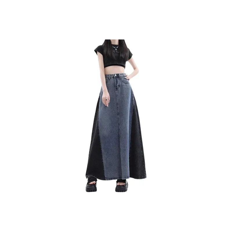 Spicy Gals Denim Long Skirts Women's-0