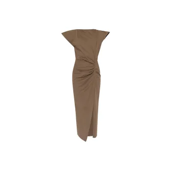 ISABEL MARANT Nadela Ruched Detailed Midi Dress