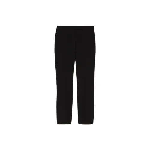 MaxMara Idoneo Collection Cady Slim Tuxedo Trousers Casual Pants Women's Black