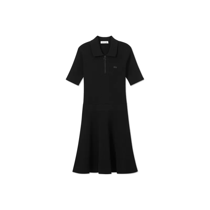 LACOSTE Short Sleeved Dresses Women's Dark Blue-0