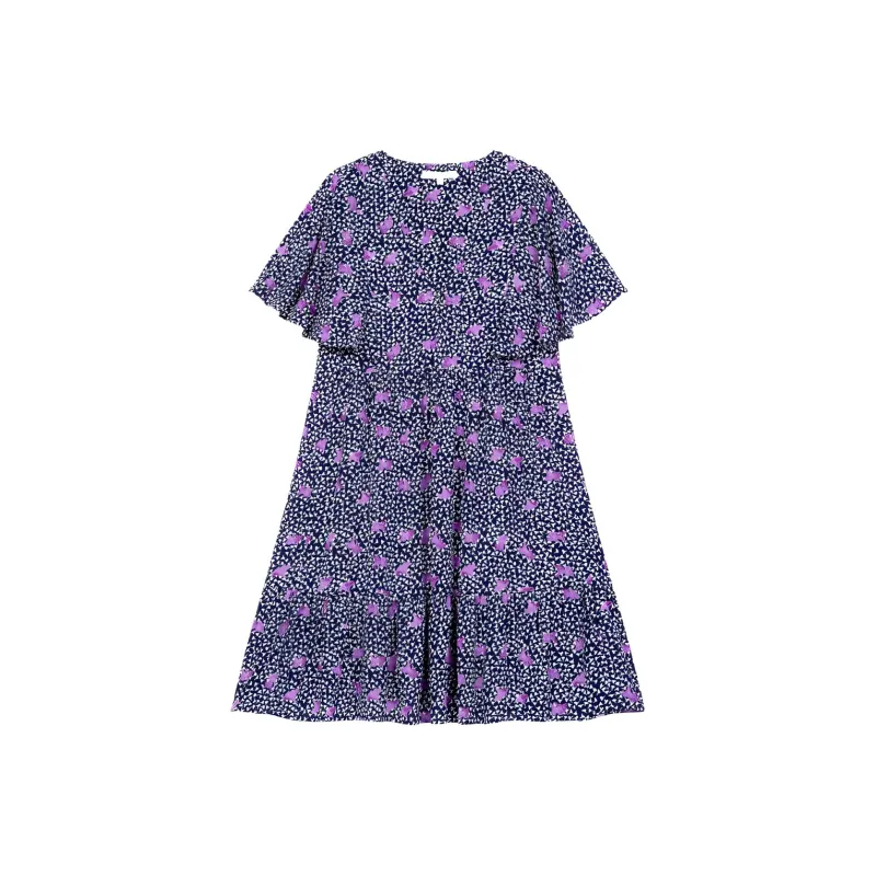 Maje Short-Sleeved Dresses Women's Purple-0