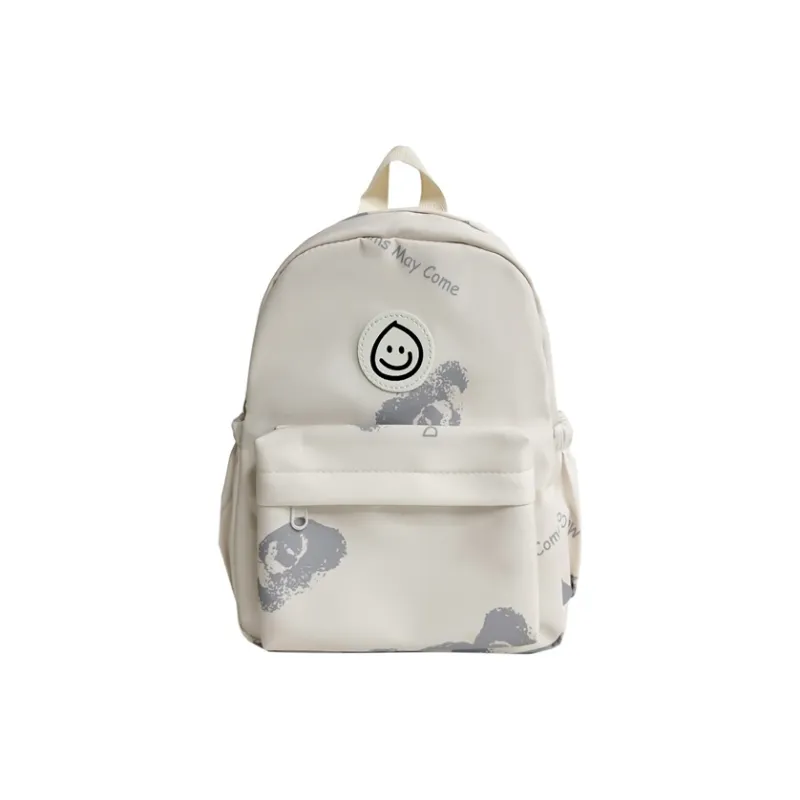 AIBAG Nylon Fabric Backpack Women's Grey/Pink/Blue/Brown-0