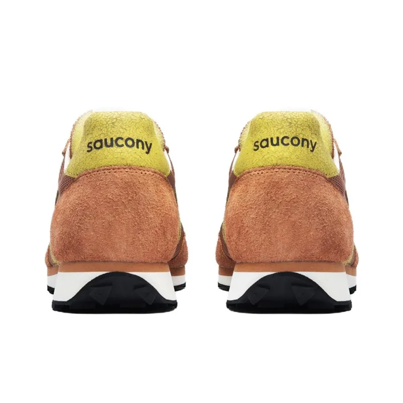 Saucony GRIPPER Slip Resistant And Breathable Low Top Casual Running Shoes Unisex Brown Yellow-4