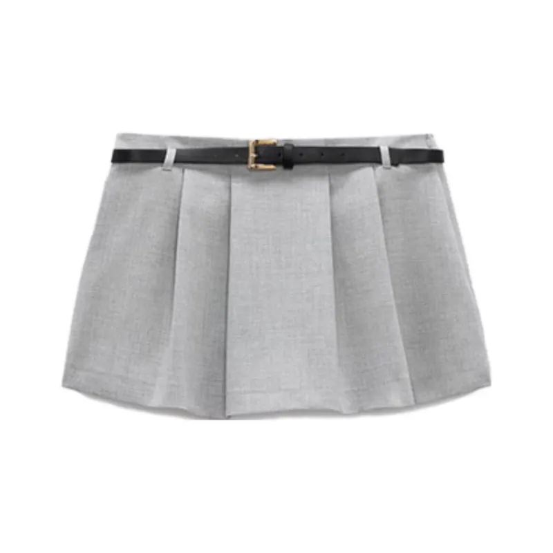 ZARA Casual Shorts Women's Light Gray-0
